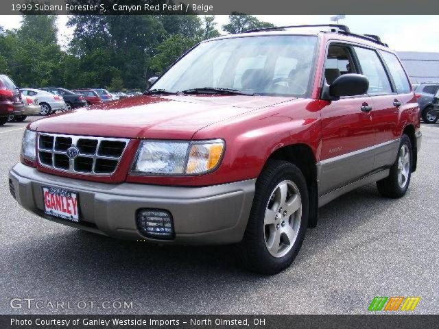 1999 Subaru Forester S in Canyon Red Pearl