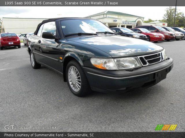 1995 Saab 900 SE V6 Convertible in Scarabe Green Metallic