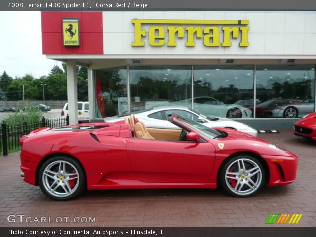 2008 Ferrari F430 Spider F1 in Corsa Red