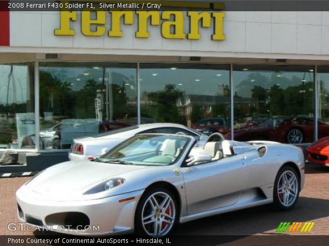 2008 Ferrari F430 Spider F1 in Silver Metallic
