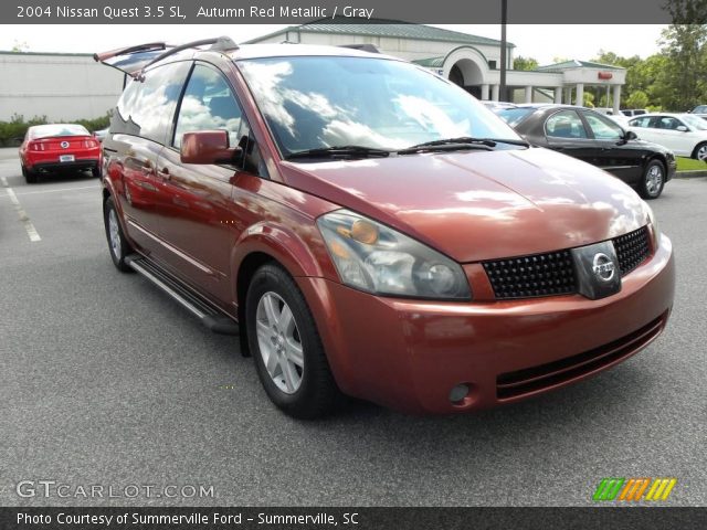 2004 Nissan Quest 3.5 SL in Autumn Red Metallic