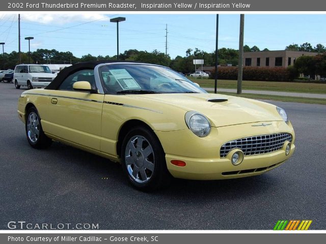2002 Ford Thunderbird Premium Roadster in Inspiration Yellow