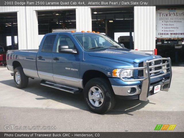 2003 Dodge Ram 2500 Laramie Quad Cab 4x4 in Atlantic Blue Pearl