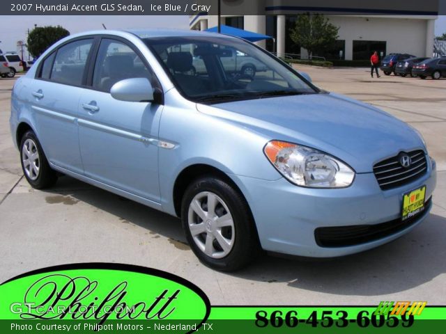 2007 Hyundai Accent GLS Sedan in Ice Blue