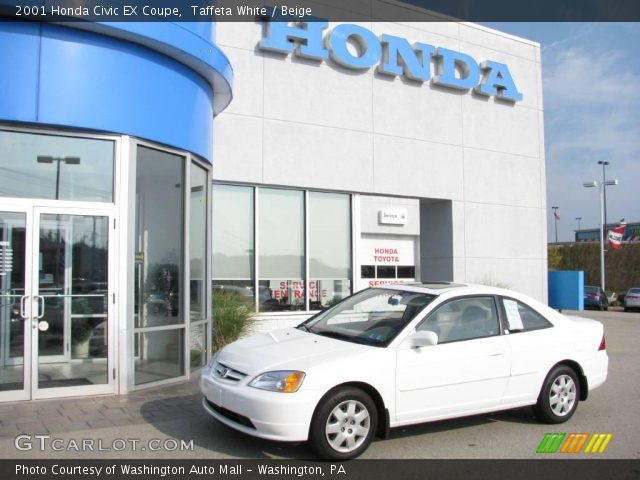 2001 Honda Civic EX Coupe in Taffeta White