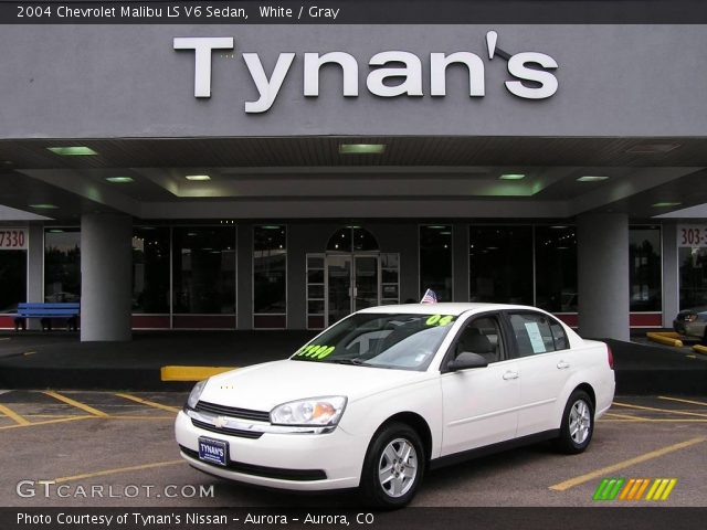 2004 Chevrolet Malibu LS V6 Sedan in White