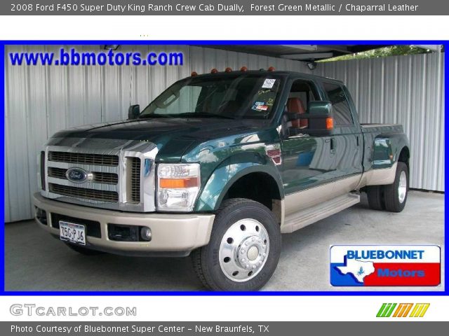 2008 Ford F450 Super Duty King Ranch Crew Cab Dually in Forest Green Metallic