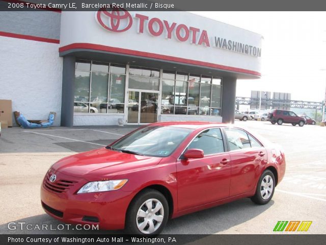 2008 Toyota Camry LE in Barcelona Red Metallic