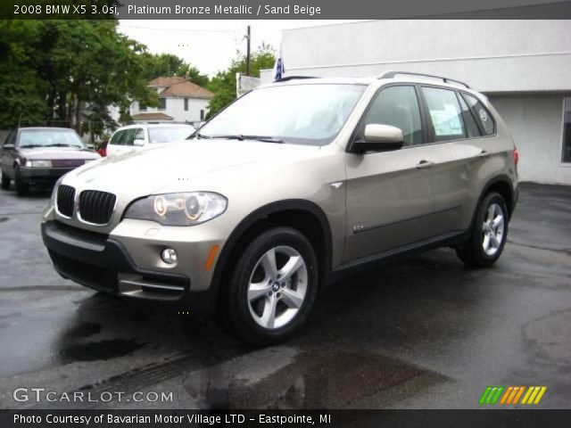 2008 BMW X5 3.0si in Platinum Bronze Metallic