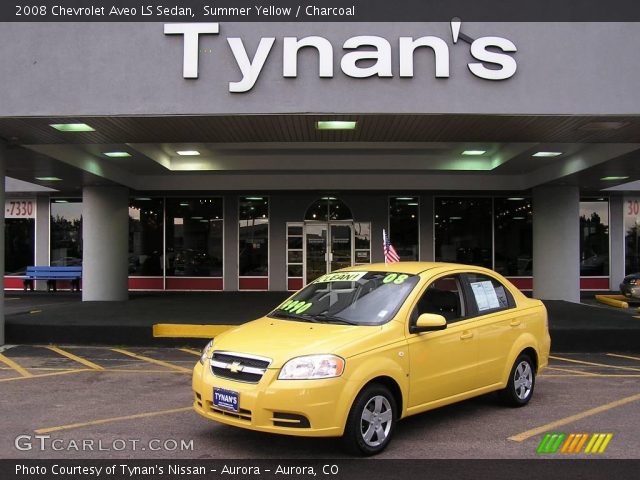 2008 Chevrolet Aveo LS Sedan in Summer Yellow