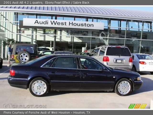 2001 Audi A8 4.2 L quattro in Ebony Pearl Effect