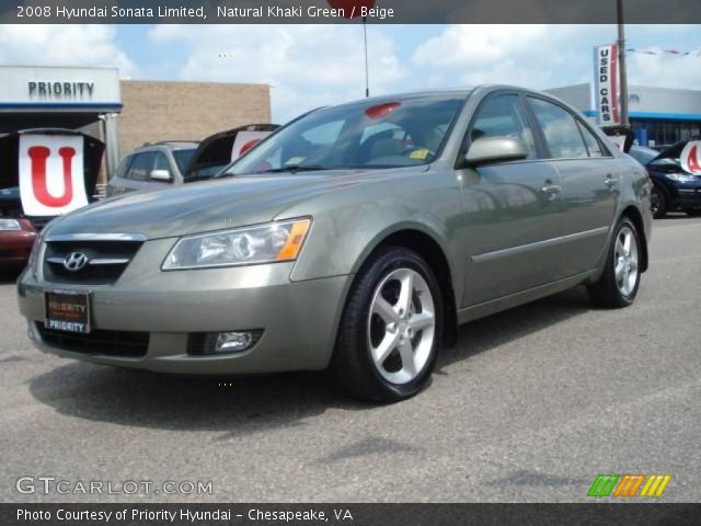 2008 Hyundai Sonata Limited in Natural Khaki Green