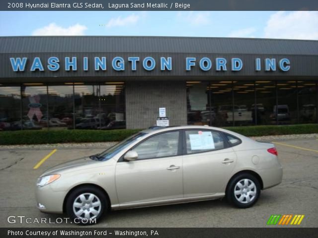 2008 Hyundai Elantra GLS Sedan in Laguna Sand Metallic