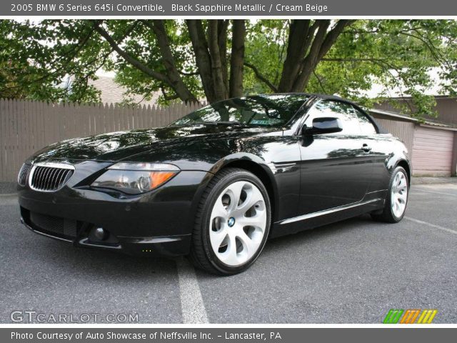 2005 BMW 6 Series 645i Convertible in Black Sapphire Metallic