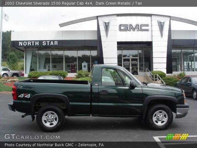 2003 Chevrolet Silverado 1500 Regular Cab 4x4 in Dark Green Metallic