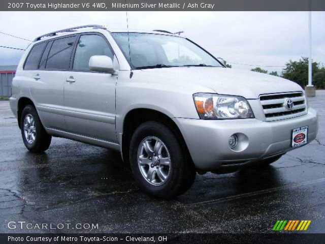 2007 Toyota Highlander V6 4WD in Millenium Silver Metallic