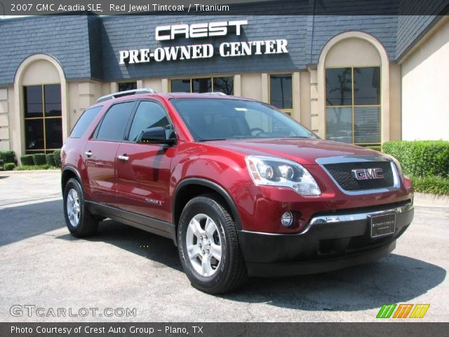 2007 GMC Acadia SLE in Red Jewel Tintcoat