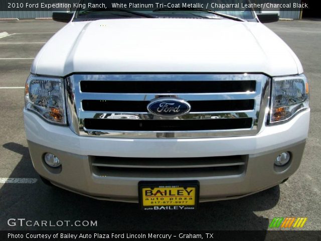 2010 Ford Expedition King Ranch in White Platinum Tri-Coat Metallic