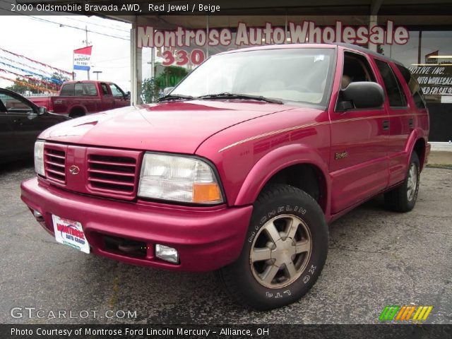 2000 Oldsmobile Bravada AWD in Red Jewel