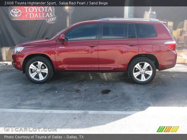 2008 Toyota Highlander Sport in Salsa Red Pearl