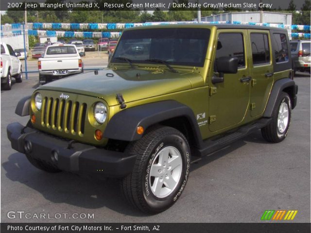 2007 Jeep Wrangler Unlimited X in Rescue Green Metallic