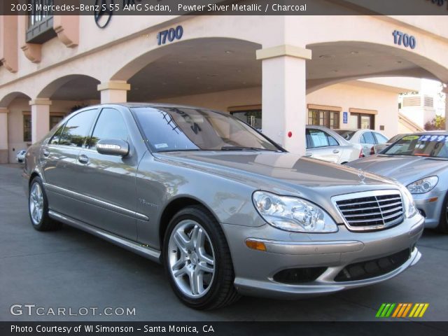 2003 Mercedes-Benz S 55 AMG Sedan in Pewter Silver Metallic