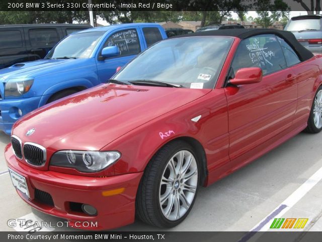 2006 BMW 3 Series 330i Convertible in Imola Red