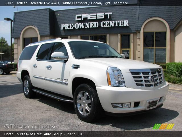2007 Cadillac Escalade ESV AWD in White Diamond