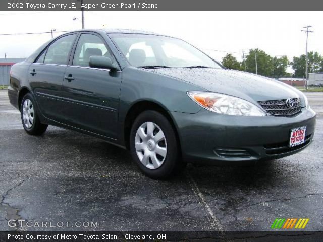 2002 Toyota Camry LE in Aspen Green Pearl