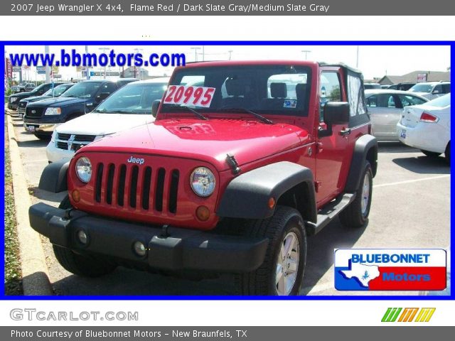 2007 Jeep Wrangler X 4x4 in Flame Red