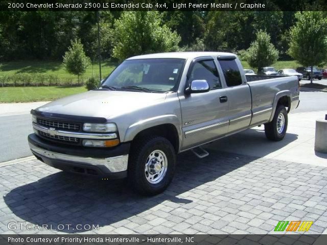 2000 Chevrolet Silverado 2500 LS Extended Cab 4x4 in Light Pewter Metallic
