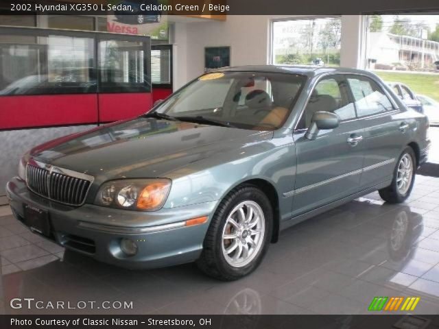 2002 Hyundai XG350 L Sedan in Celadon Green