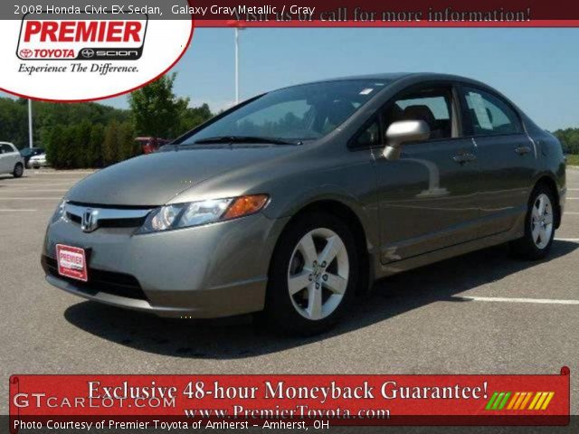 2008 Honda Civic EX Sedan in Galaxy Gray Metallic