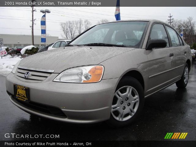 2001 Honda Civic LX Sedan in Titanium Metallic