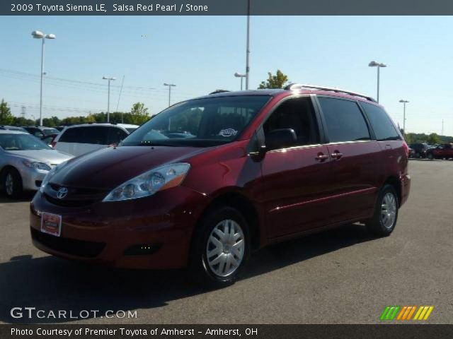 2009 Toyota Sienna LE in Salsa Red Pearl