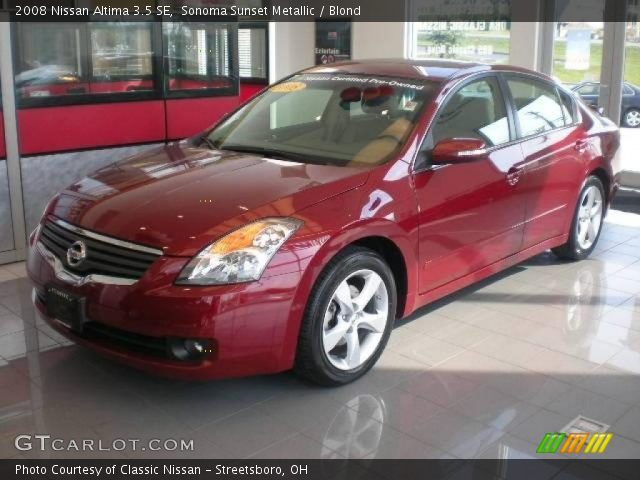 2008 Nissan Altima 3.5 SE in Sonoma Sunset Metallic