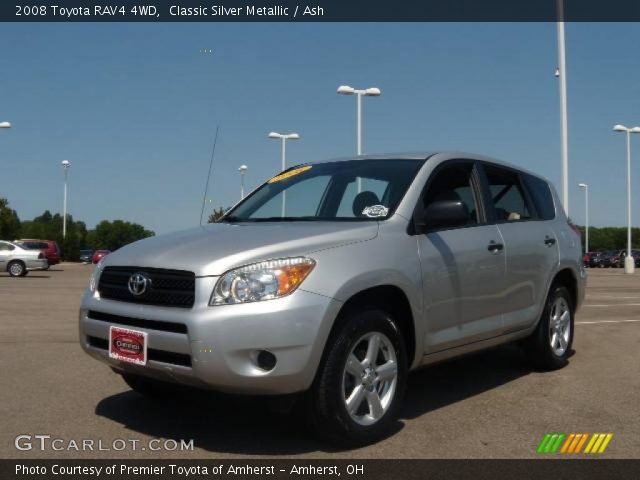 2008 Toyota RAV4 4WD in Classic Silver Metallic