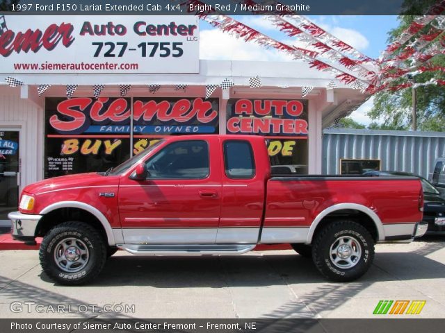 1997 Ford F150 Lariat Extended Cab 4x4 in Bright Red