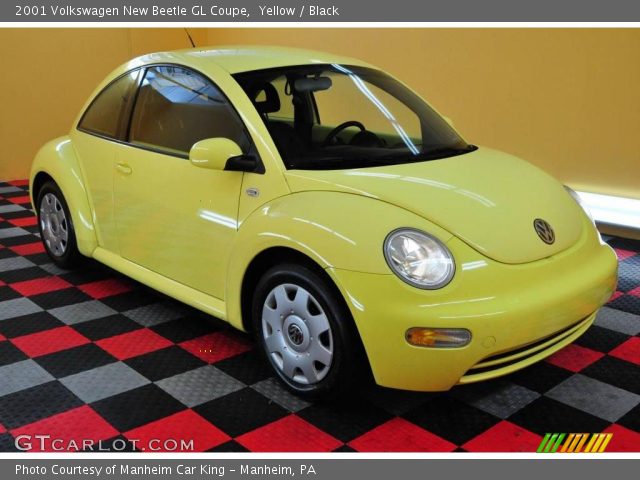 2001 Volkswagen New Beetle Gls. Yellow 2001 Volkswagen New