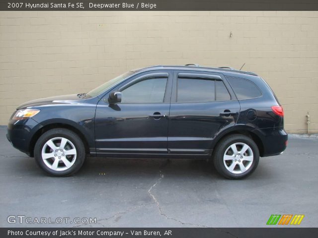 2007 Hyundai Santa Fe SE in Deepwater Blue