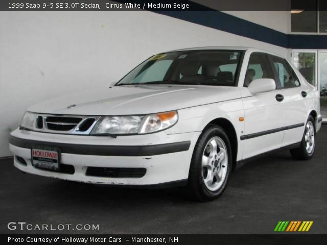 1999 Saab 9-5 SE 3.0T Sedan in Cirrus White