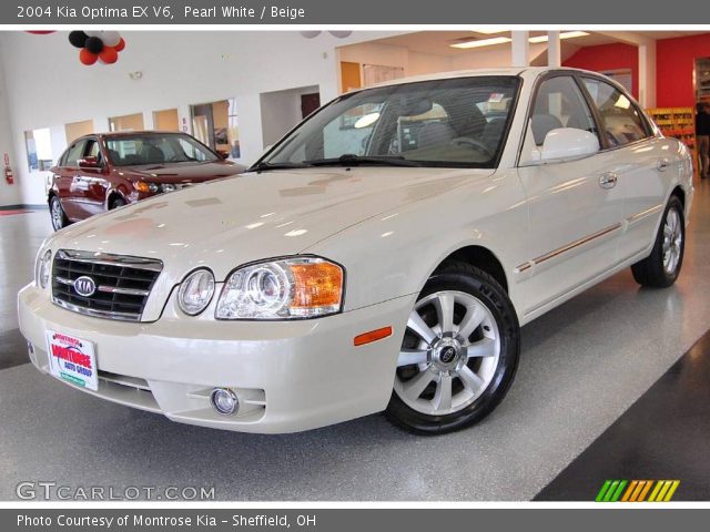 2004 Kia Optima EX V6 in Pearl White