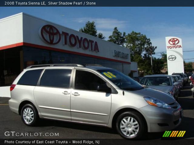 2008 Toyota Sienna LE in Silver Shadow Pearl