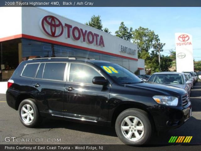 2008 Toyota Highlander 4WD in Black