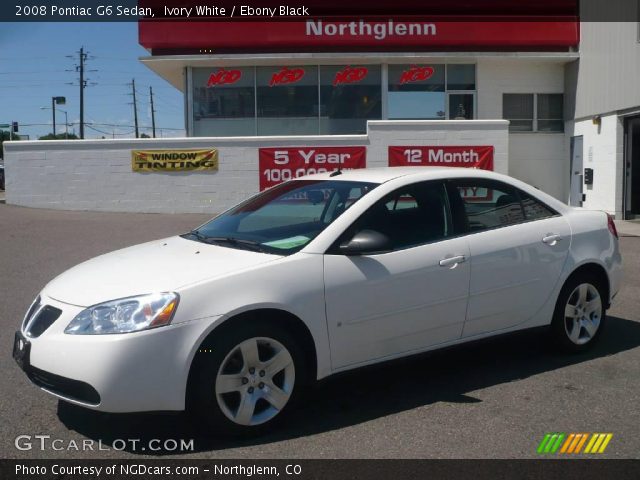 2008 Pontiac G6 Sedan in Ivory White