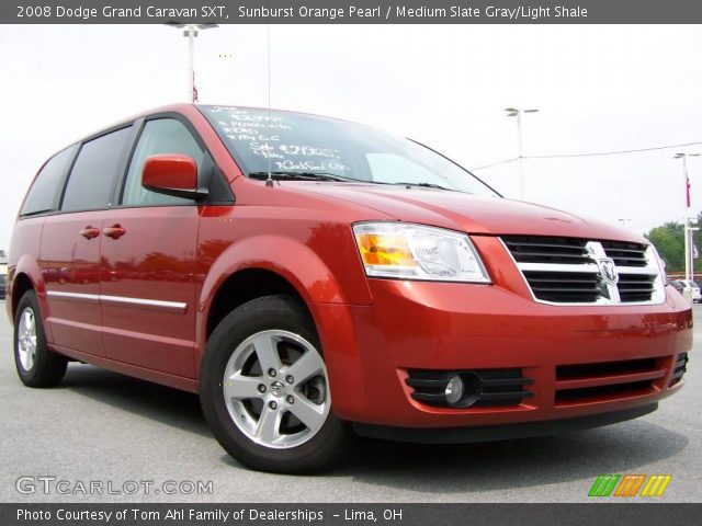 2008 Dodge Grand Caravan SXT in Sunburst Orange Pearl