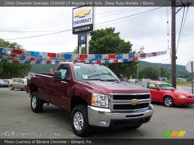 2009 Chevrolet Silverado 3500HD LT Regular Cab 4x4 in Deep Ruby Metallic