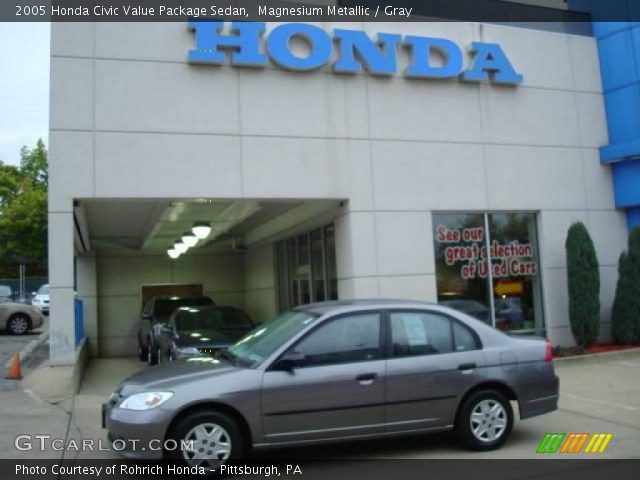 2005 Honda Civic Value Package Sedan in Magnesium Metallic