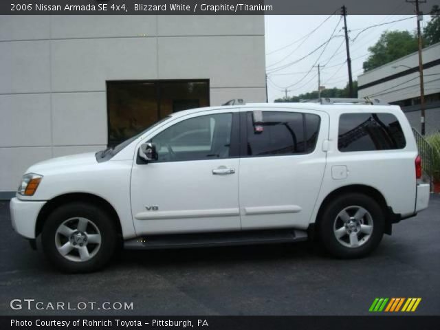 2006 Nissan Armada SE 4x4 in Blizzard White