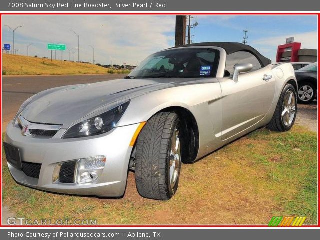 2008 Saturn Sky Red Line Roadster in Silver Pearl